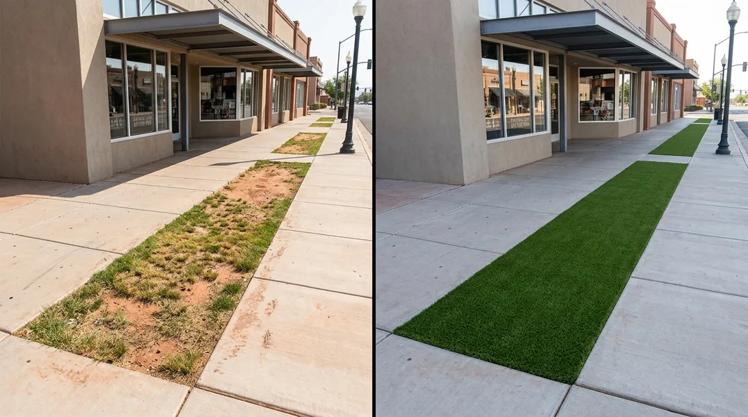 Result artificial grass installation in St. George - St. George Turf Installation