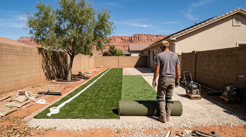 Residential Artificial Grass Installation St. George